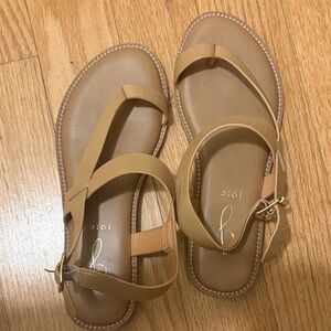Joie Light Brown Leather Sandals